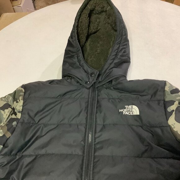 The North Face Reversible Mount Chimbo Camo Fleece Jacket Boy's XL 14-16 - Picture 2 of 9